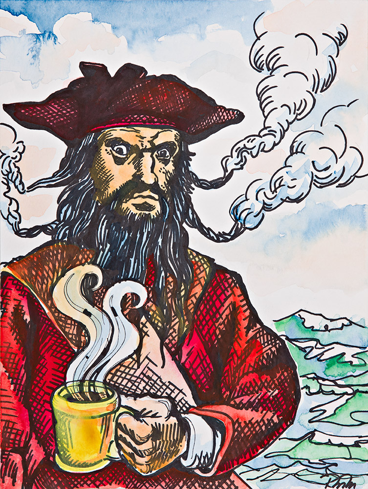 Blackbeard writing meme
